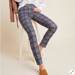 PAIGE Tartan Plaid High Rise Hoxton Ankle Jeans Sz 27